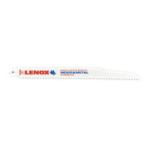 225x20x1.3mm 956R 6TPI Lenox Reciprocating Saw Blades - Nail embedded wood - Pack of 5
